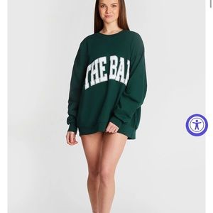 Sold out: THE BAR varsity sweatshirt in hunter green